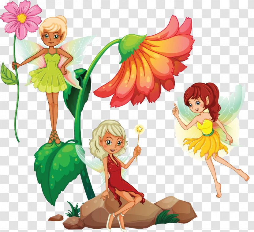 Flower Fairy Stock Photography Illustration - Frame Transparent PNG