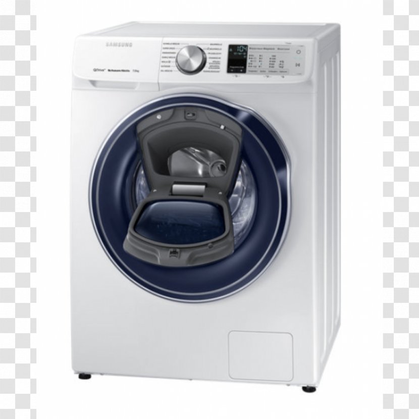 Washing Machines Samsung WW90K6414Q Máquina De Lavar E Secar Roupa Carga Frontal WW8800 10Kg A+++ Prateado, Branco Refrigerator Transparent PNG