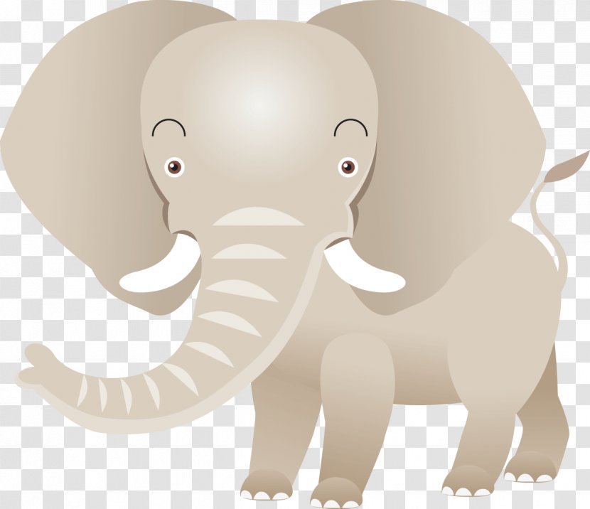 Indian Elephant African Drawing - Mammal - Cute Baby Transparent PNG