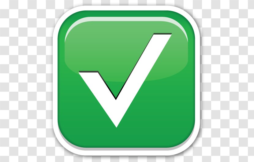 Emoji Check Mark Sticker Symbol IPhone - Checkmark Skewer Label Stickers Transparent PNG