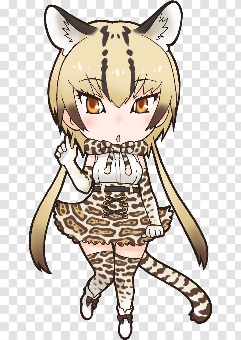 Kemono Friends Cat Ocelot Whiskers Tiger - Flower - Wikia Transparent PNG