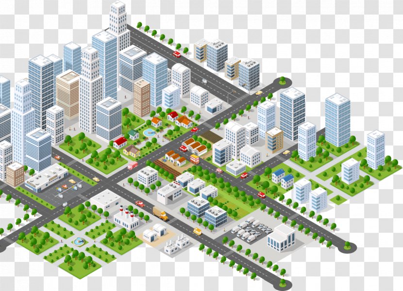New York City Isometric Projection Vector Graphics Royalty-free Illustration - Metropolis Transparent PNG