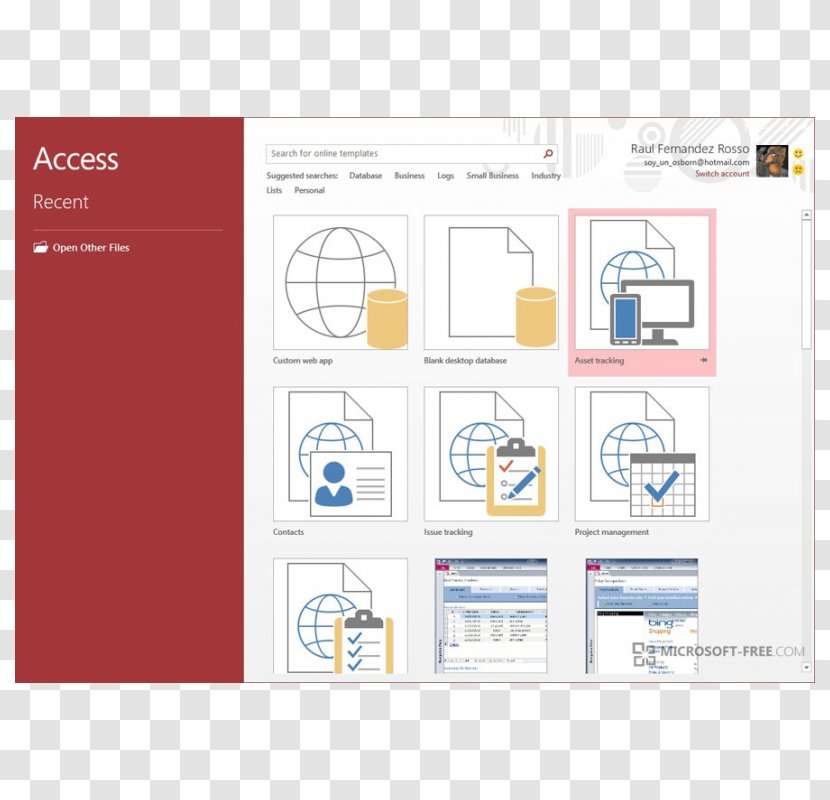 Microsoft Access Office 16 Corporation Database Paper Logo Transparent Png