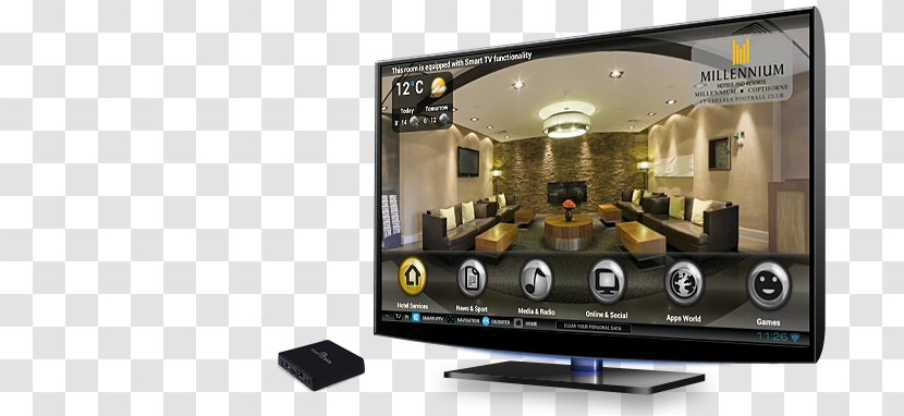 LCD Television Hotel Computer Monitors Internet - Multimedia - Smart Tv Transparent PNG