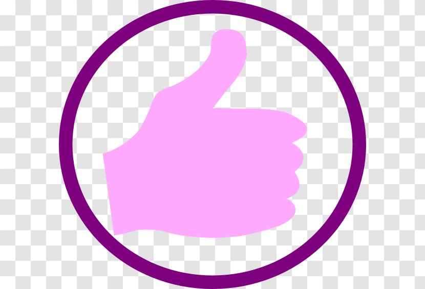 Thumb Line Pink M Clip Art - Area Transparent PNG