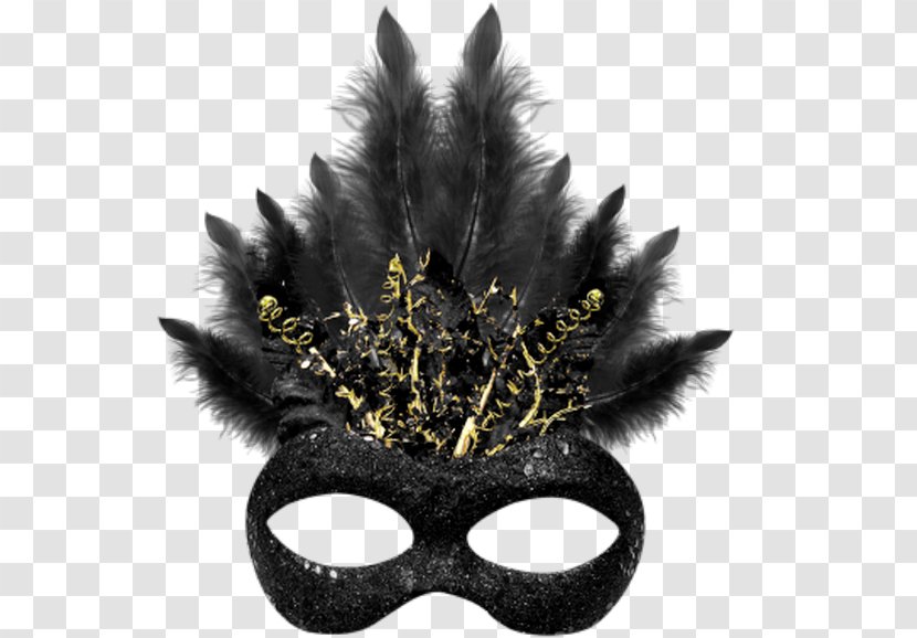 Mask Masquerade Ball - Fashion Accessory - 2017 Black Feather Masks Transparent PNG
