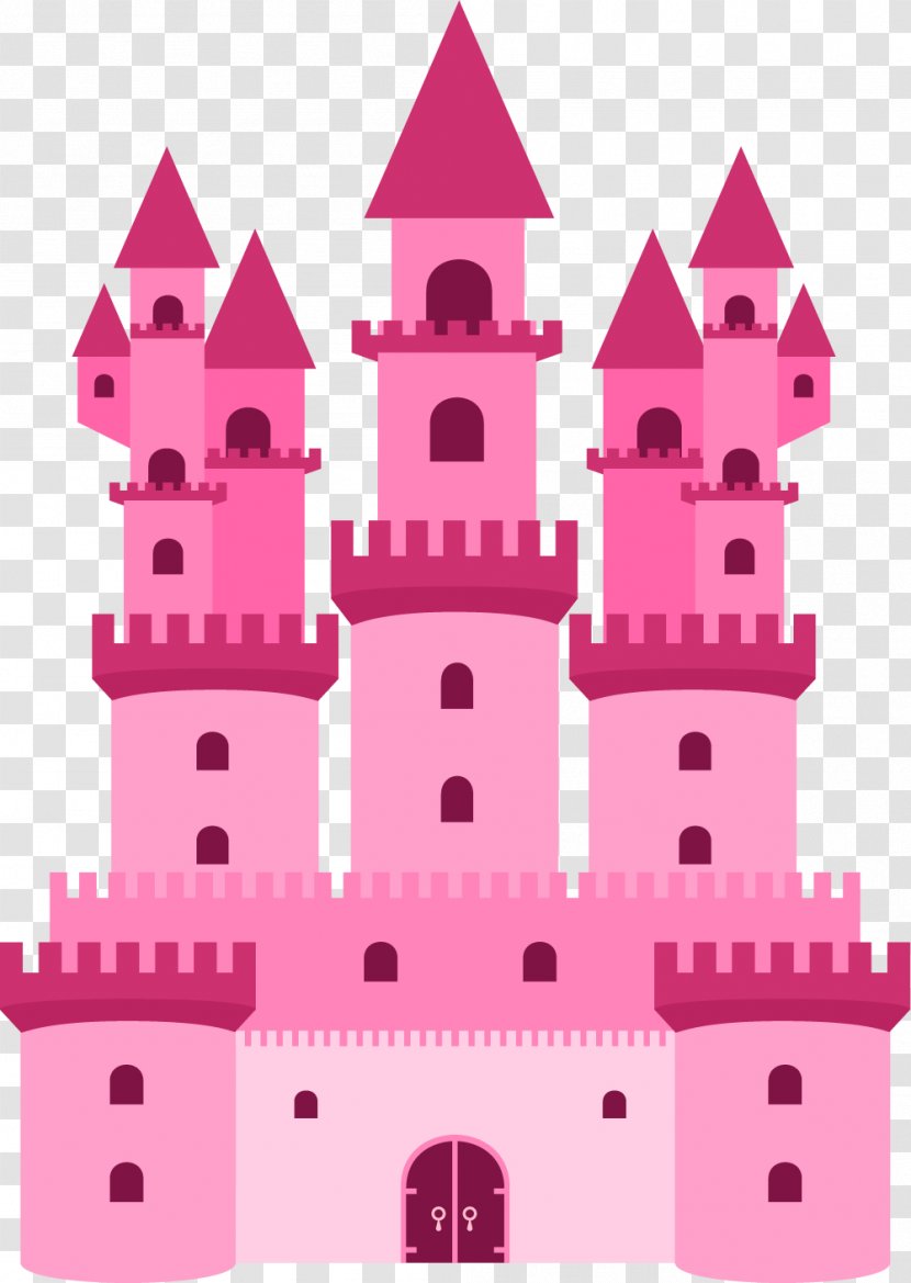 Castle Palace Vecteur - Pink - Hall Transparent PNG