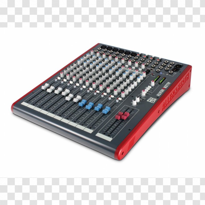 Allen & Heath ZED-14 ZED-18 Microphone ZED-22FX Audio Mixers - Zed16fx - Mixing Transparent PNG