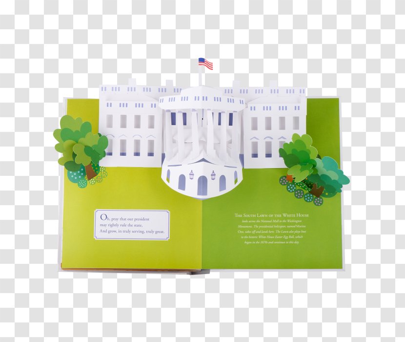 The White House: A Pop-up Of Our Nation's Home House Historical Association Brand - Yellow - Pop Up Book Transparent PNG