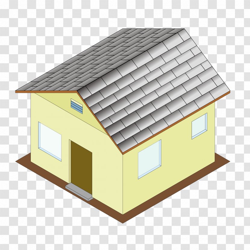 House Building Clip Art - Roof - Isometric Transparent PNG