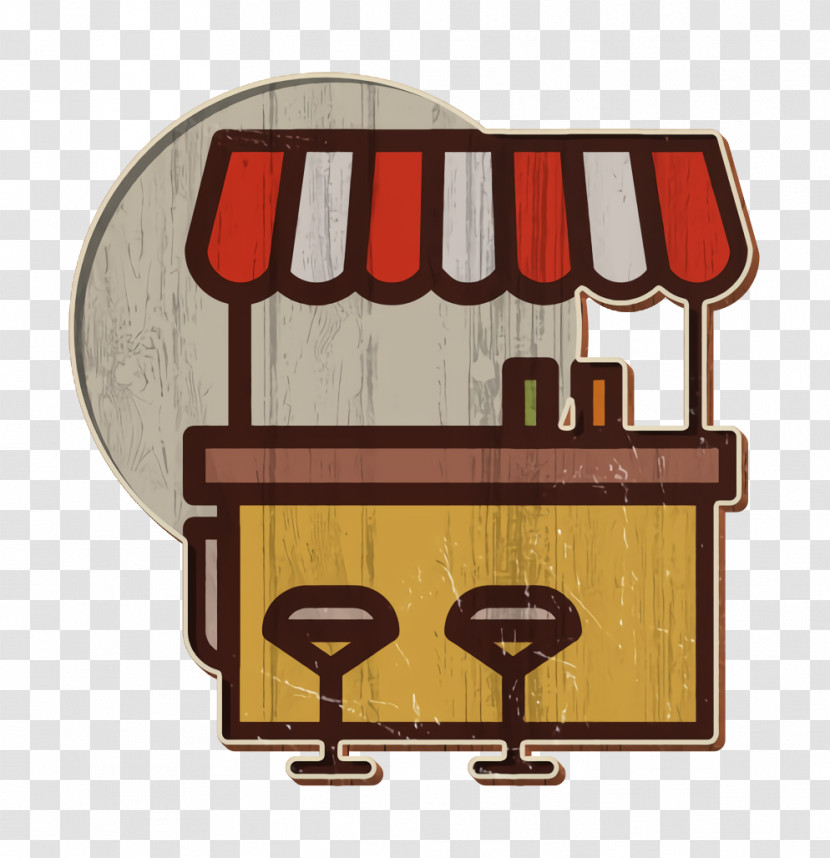 Kiosk Icon Street Food Icon Food Stand Icon Transparent PNG