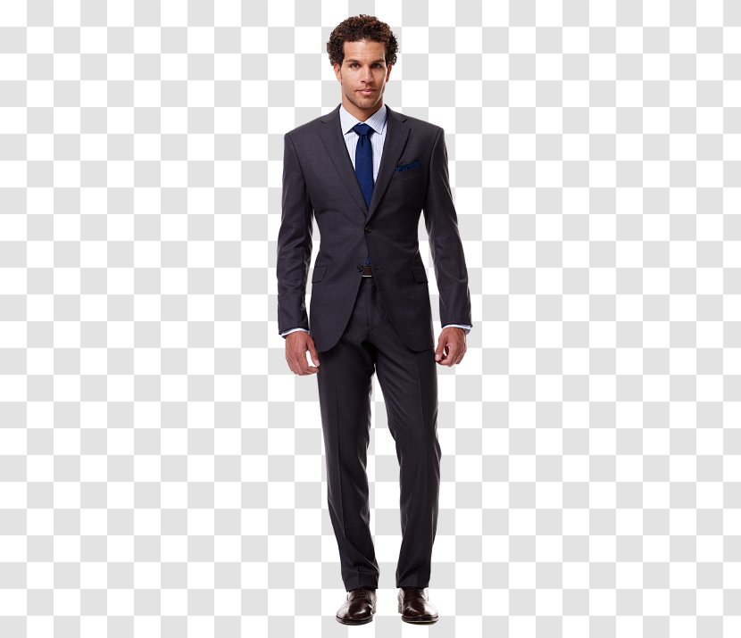 Suit Black Tie Necktie Navy Blue - Jacket Transparent PNG