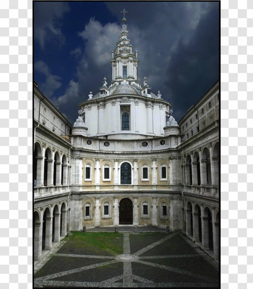 Sant'Ivo Alla Sapienza University Of Rome San Carlo Alle Quattro Fontane Baroque Architecture Chapel - Church Transparent PNG