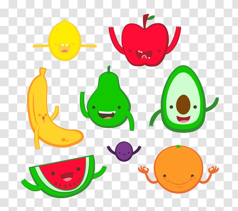 Cartoon Drawing Fruit - Food - Cute Transparent PNG