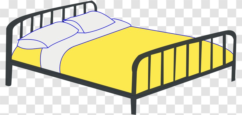 Bed-making Clip Art - Bed Frame - Black Transparent PNG