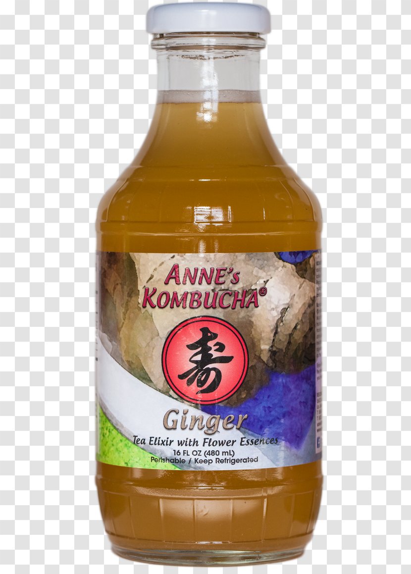 Kombucha Drink Elixir Tea Plant Bottle - Glass Transparent PNG