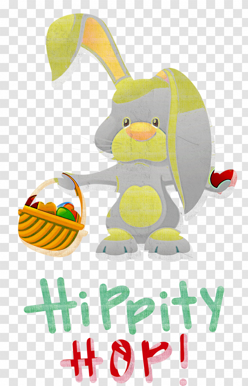 Happy Easter Hippity Hop Transparent PNG