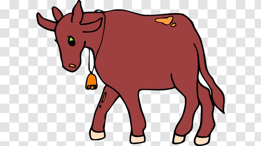 Angus Cattle Texas Longhorn Dairy Goat Clip Art - Tree - Red Cow Transparent PNG