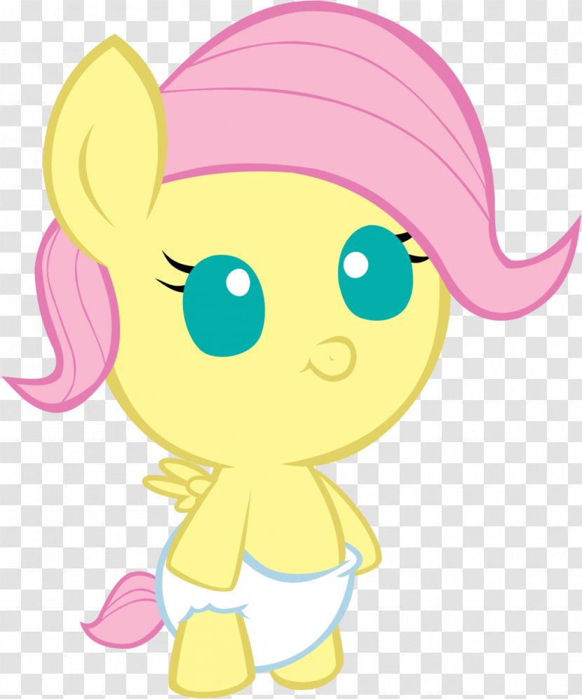 Fluttershy Rainbow Dash Foal Rarity Applejack - Heart - My Little Pony Transparent PNG