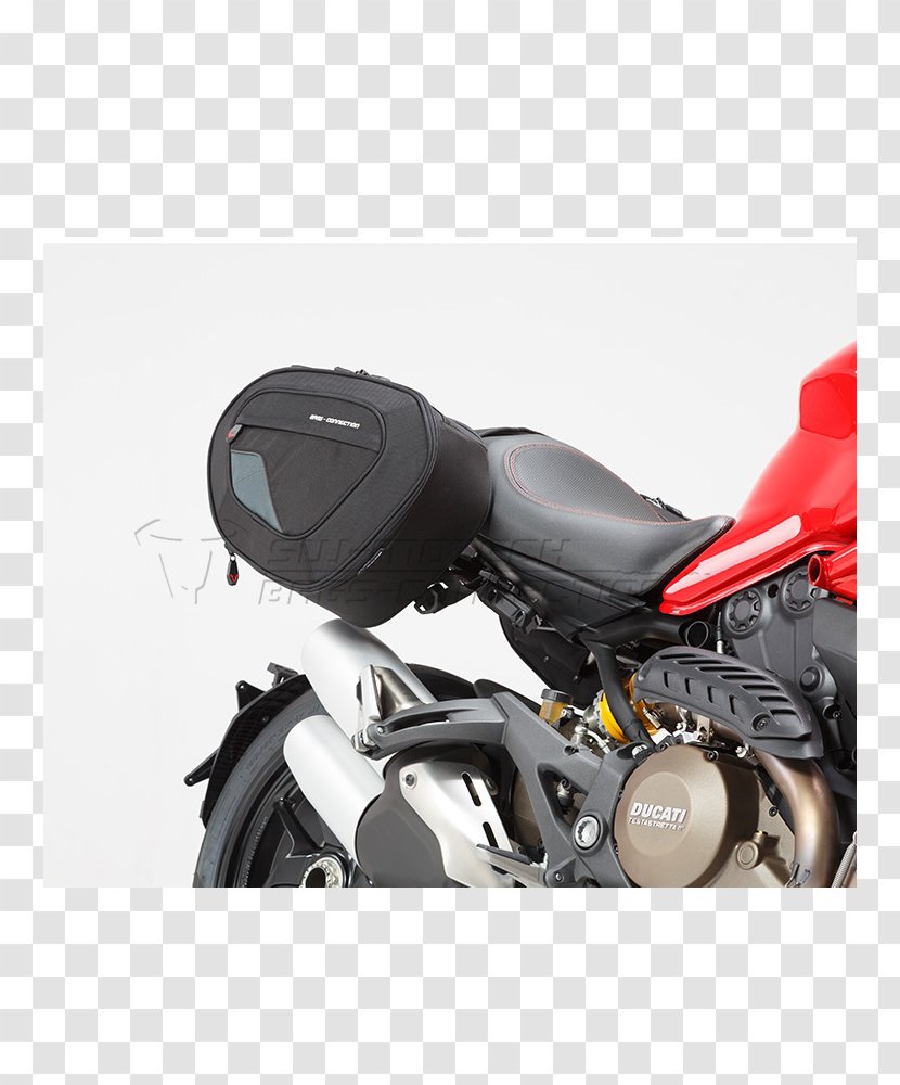 Saddlebag Motorcycle Accessories Pannier Ducati Monster - Automotive Tire Transparent PNG