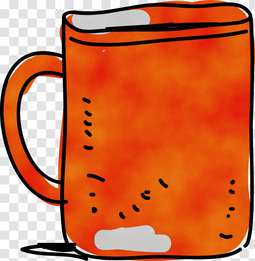 Mug Rectangle Meter Orange S.a. Transparent PNG