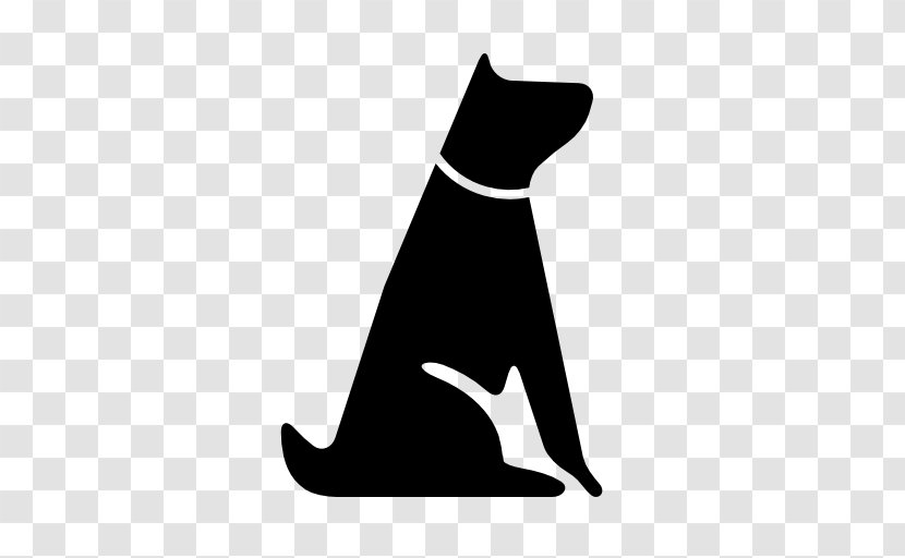 Dog Pet Sitting Cat Puppy - Black Transparent PNG