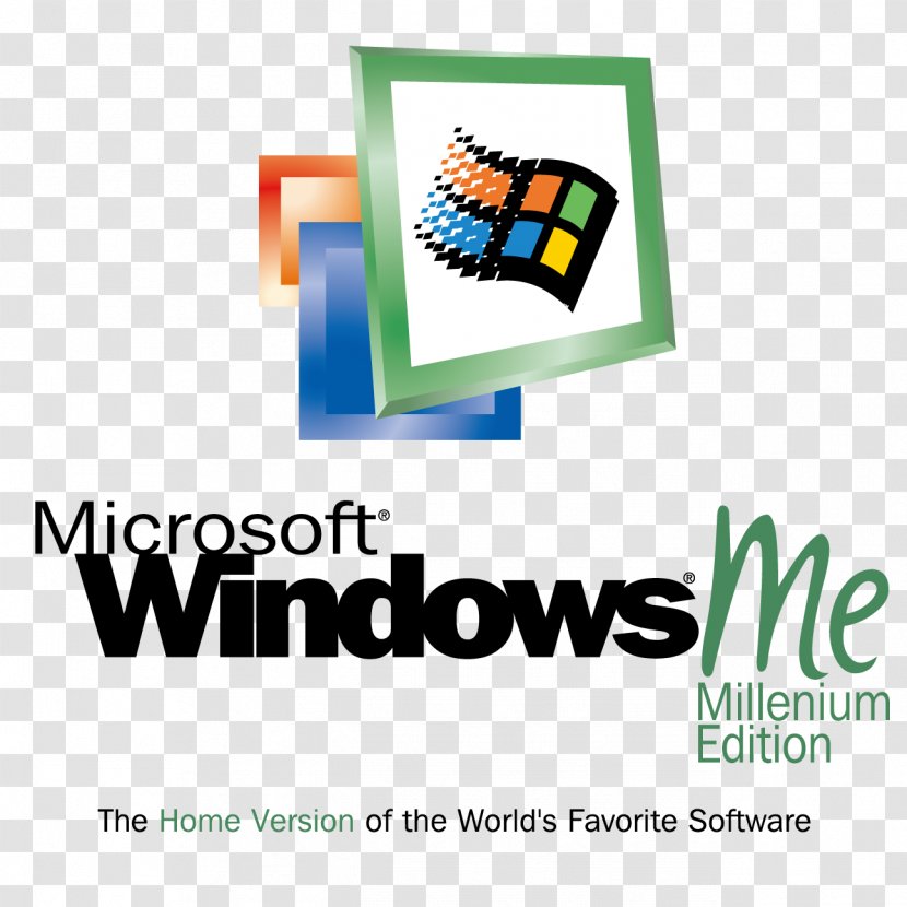 Windows ME Microsoft Operating System 98 - Me - Logo Elements Transparent PNG