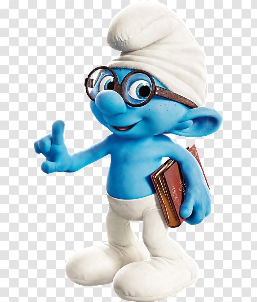 Papa Smurf Brainy Smurfette Clumsy Hackus - Figurine - Smurfs The Lost Village Wallpaper Transparent PNG