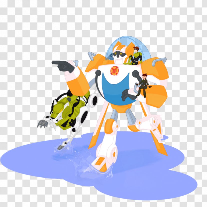 Robot Work Of Art Artist - Transformers Rescue Bots Cartoon Transparent PNG