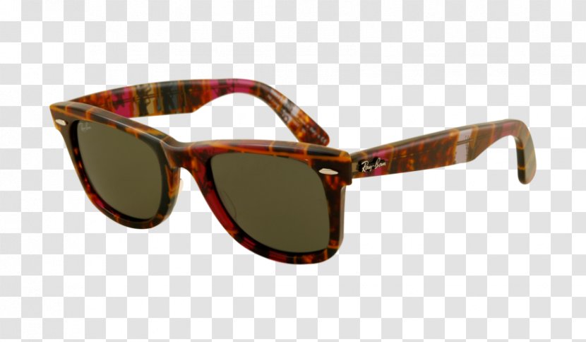 Ray-Ban Wayfarer Sunglasses Original Classic - Eyeglass Prescription - Havana Brown Transparent PNG