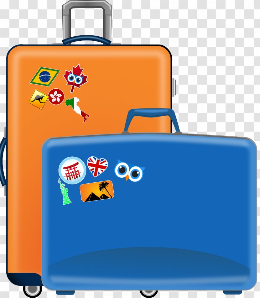 Clip Art Vector Graphics Suitcase Baggage Openclipart - Travel Transparent PNG
