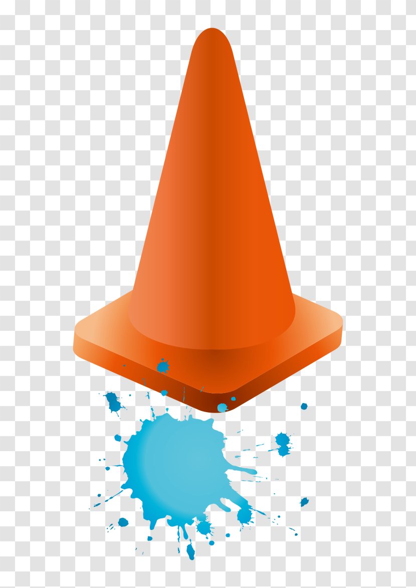 Hat Cone Font - Orange - Vector,Hand-painted Cartoon,Guard Cap Transparent PNG