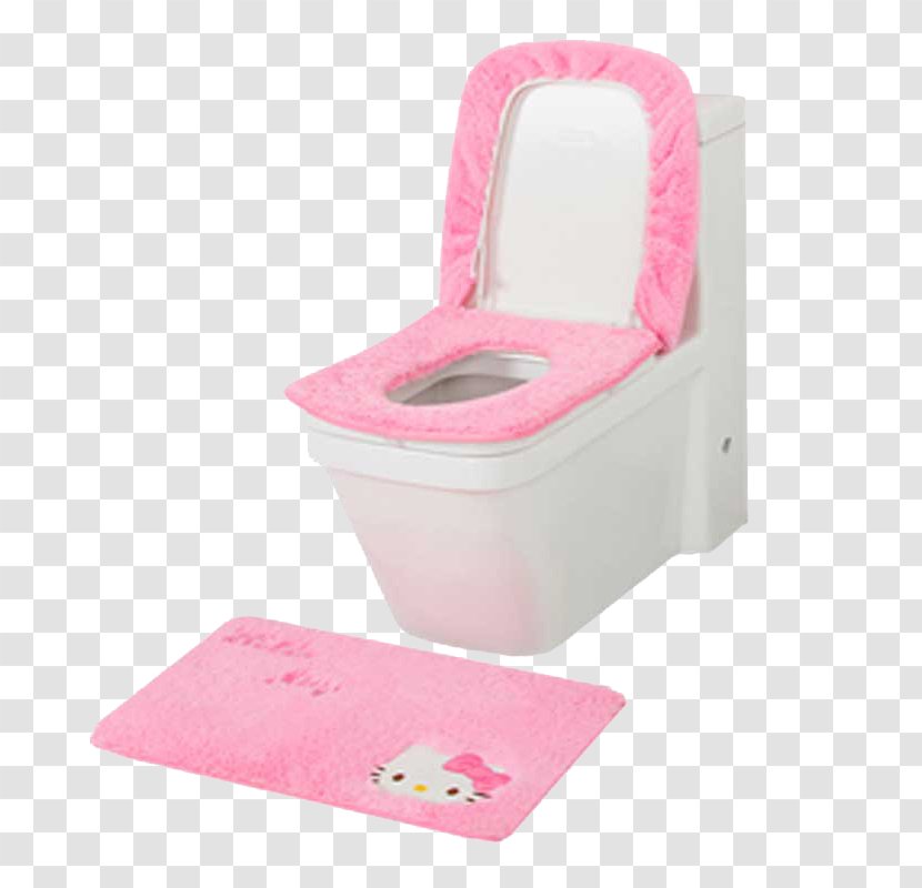 Toilet Seat - Cartoon - Square Pad Transparent PNG