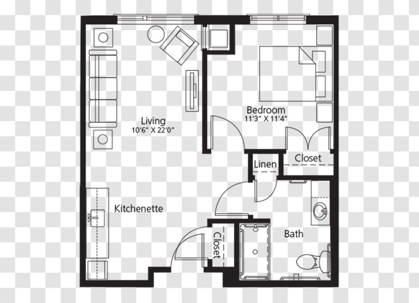 Floor Plan House Apartment - Drawing Transparent PNG