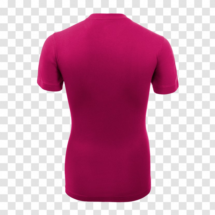 Sleeve Tennis Polo Pink M - Shoulder - Design Transparent PNG