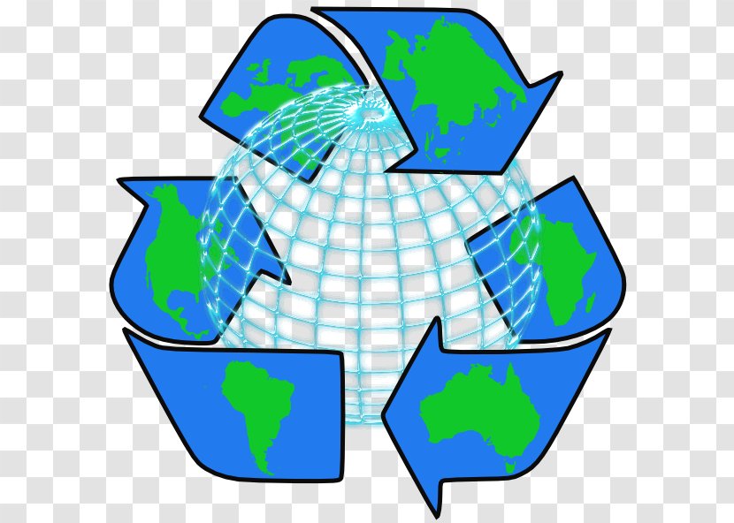 Recycling Symbol Rubbish Bins & Waste Paper Baskets - Earth Transparent PNG