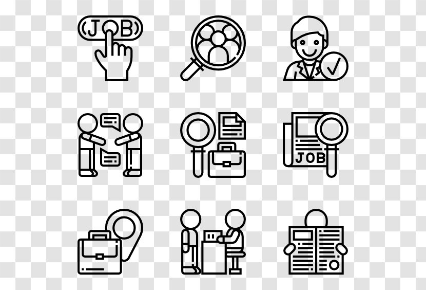 Icon Design Hobby - Symbol - Job Search Transparent PNG