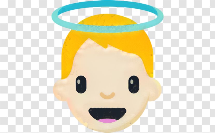 Angel Emoji - Smiley - Cartoon Nose Transparent PNG