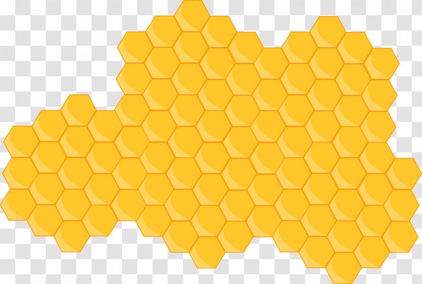 Beehive Honeycomb Clip Art - Honey Bee Transparent PNG