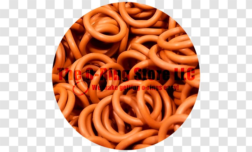 Nitrile Rubber O-ring Natural Gasket - Orange Ring Transparent PNG