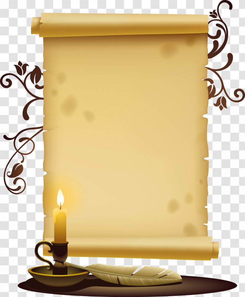 Paper Icon - Interior Design - Vector Old And Candle Transparent PNG