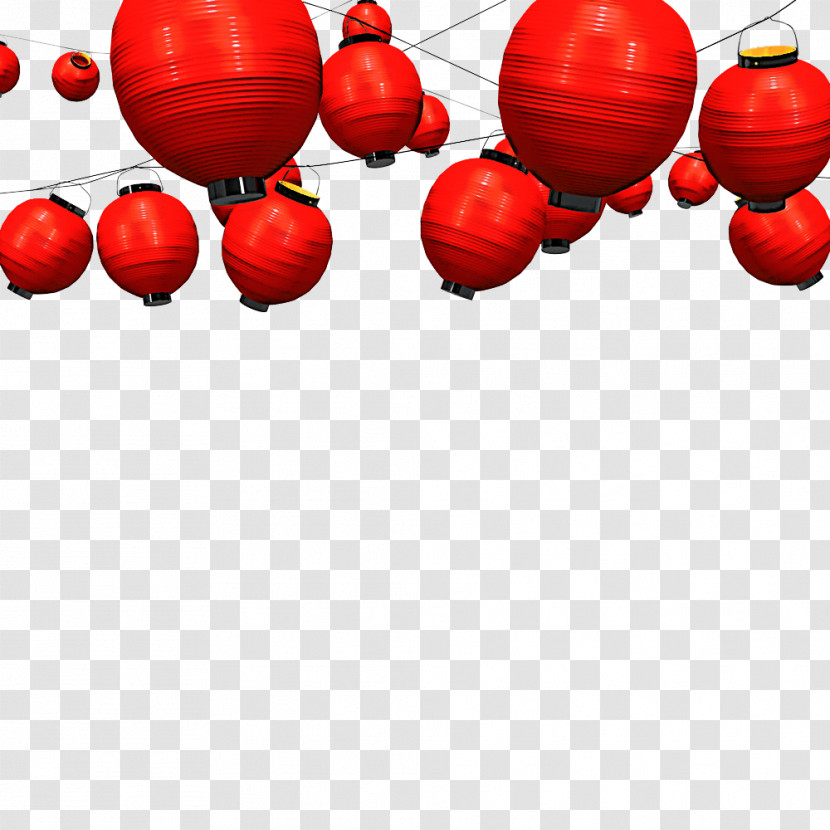 Red Balloon Lantern Transparent PNG