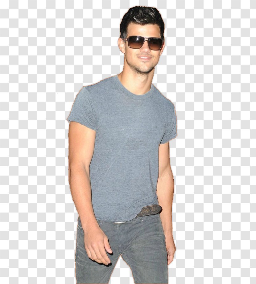 Taylor Lautner T-shirt Jeans Sleeve Sunglasses - Vision Care Transparent PNG