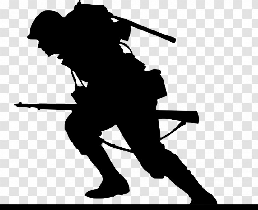 Soldier Military Decal United States Army - Black Transparent PNG