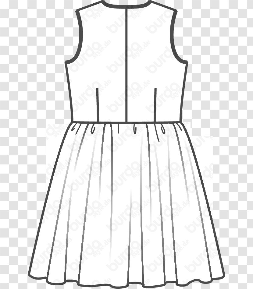 Pattern Dress Fashion Skirt Burda Style - Design Transparent PNG