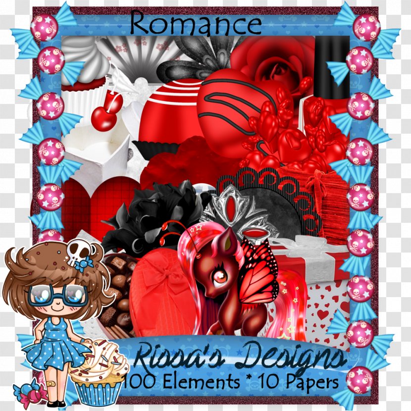 Valentine's Day Romance Love - Flower - Romantic Border Transparent PNG