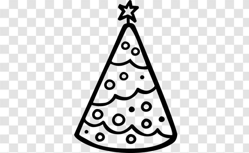 Christmas Tree Party Clip Art - Holiday Ornament - Hand Drawn Transparent PNG