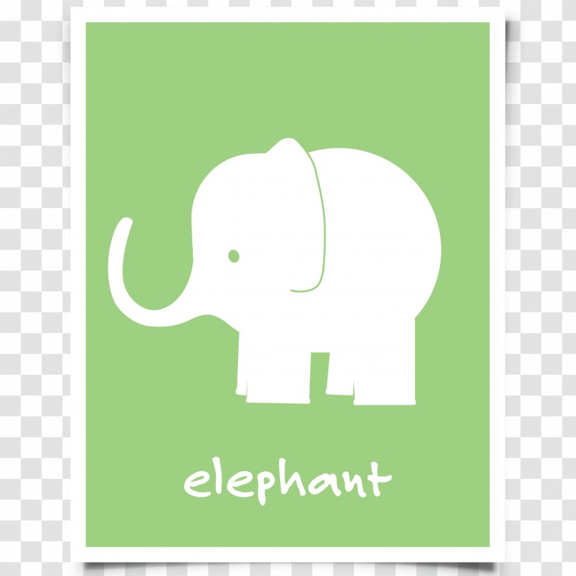 Digital Art Graphic Design Indian Elephant - Nursery Transparent PNG