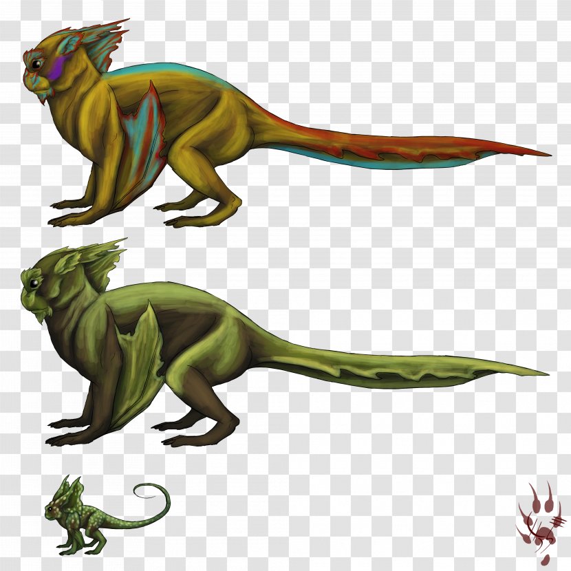 Tyrannosaurus Velociraptor Cartoon Fauna - Kuhn Flowers Transparent PNG