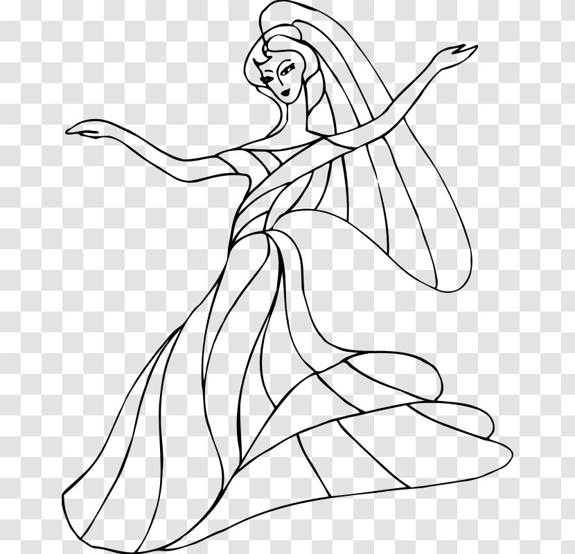 Black And White Dance Drawing Clip Art - Silhouette Transparent PNG